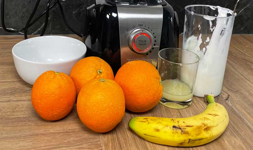 sinaasappel smoothie maken